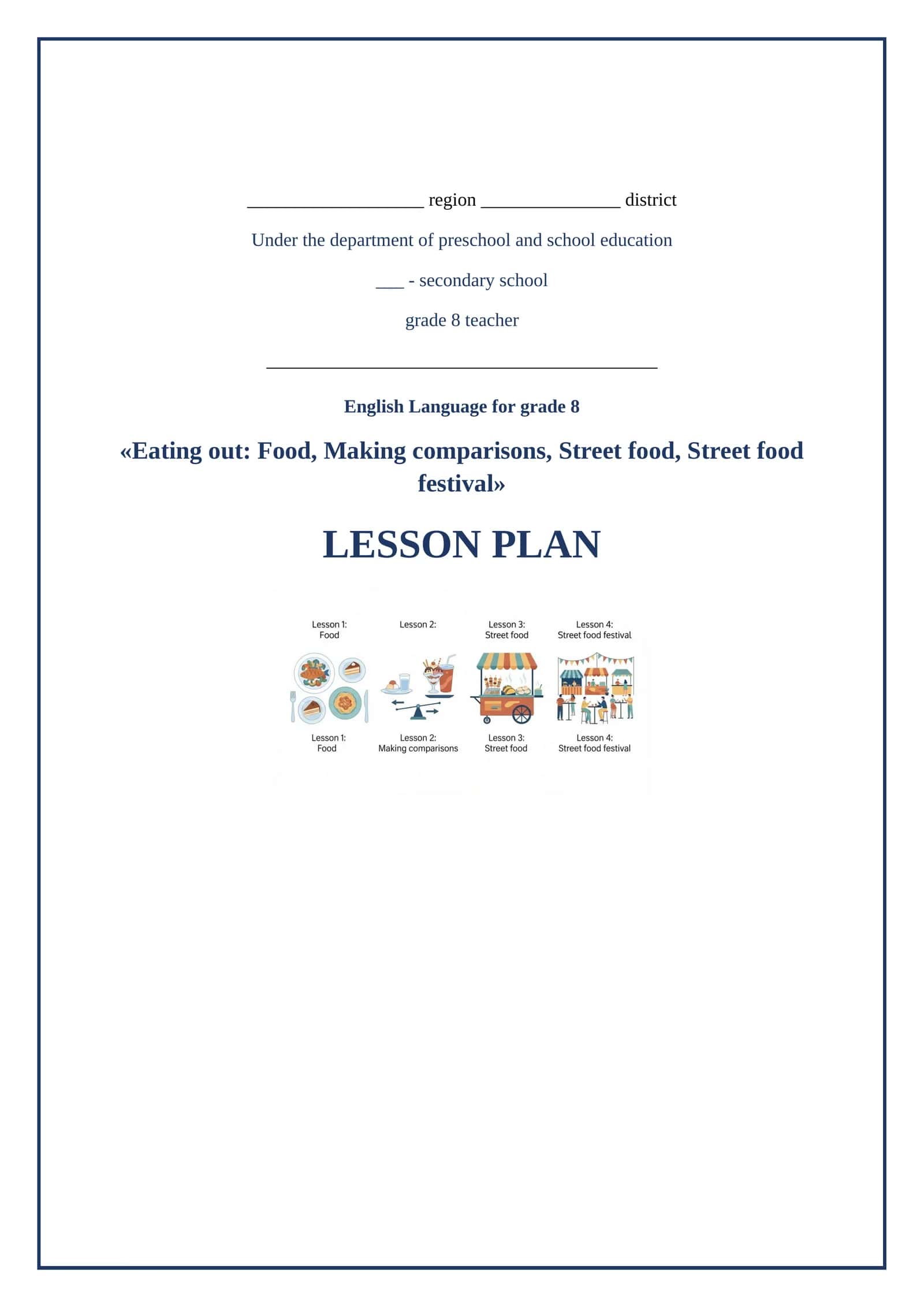 Lesson on Eating out 1