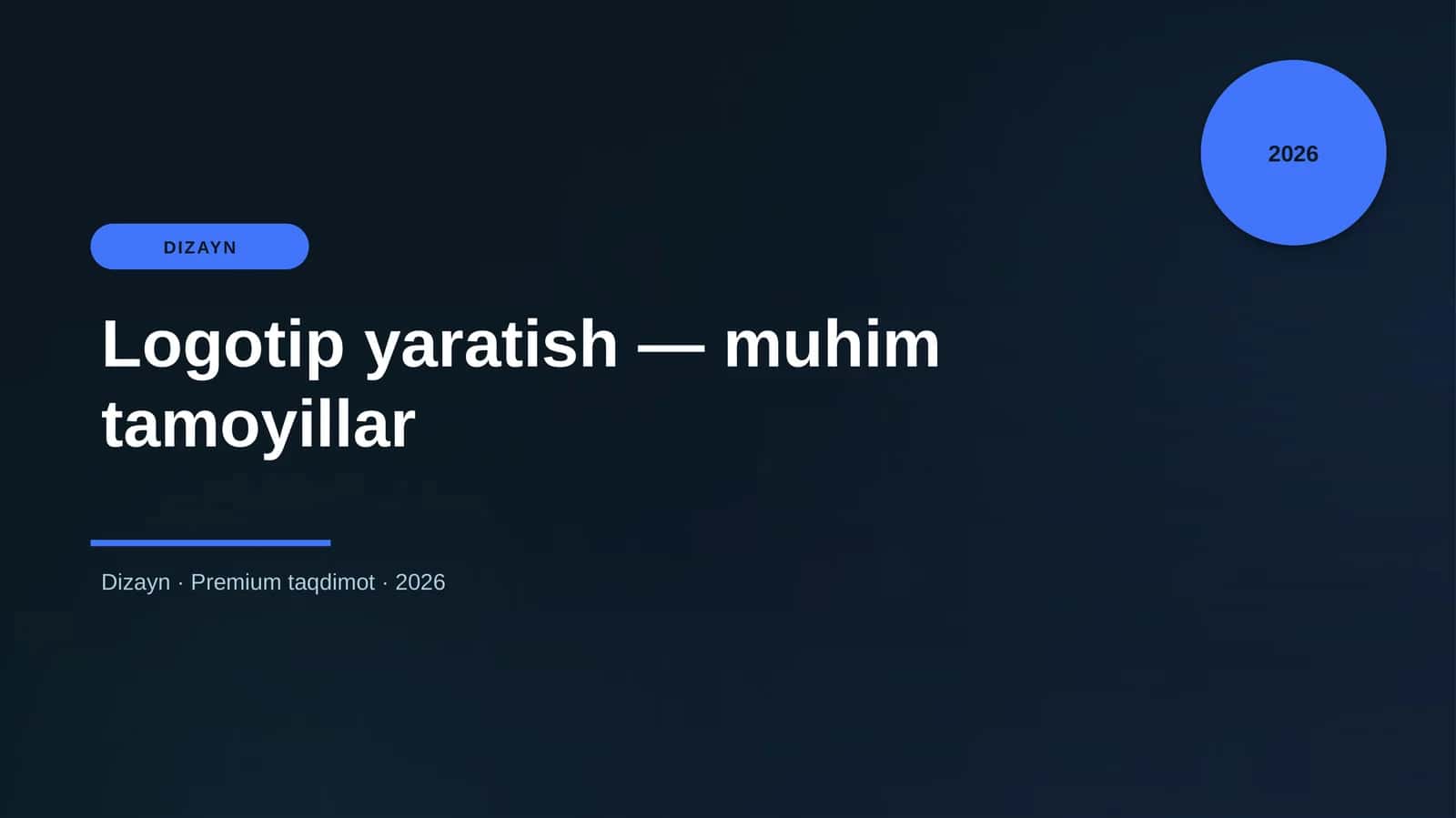 Logotip yaratish — muhim tamoyillar 1