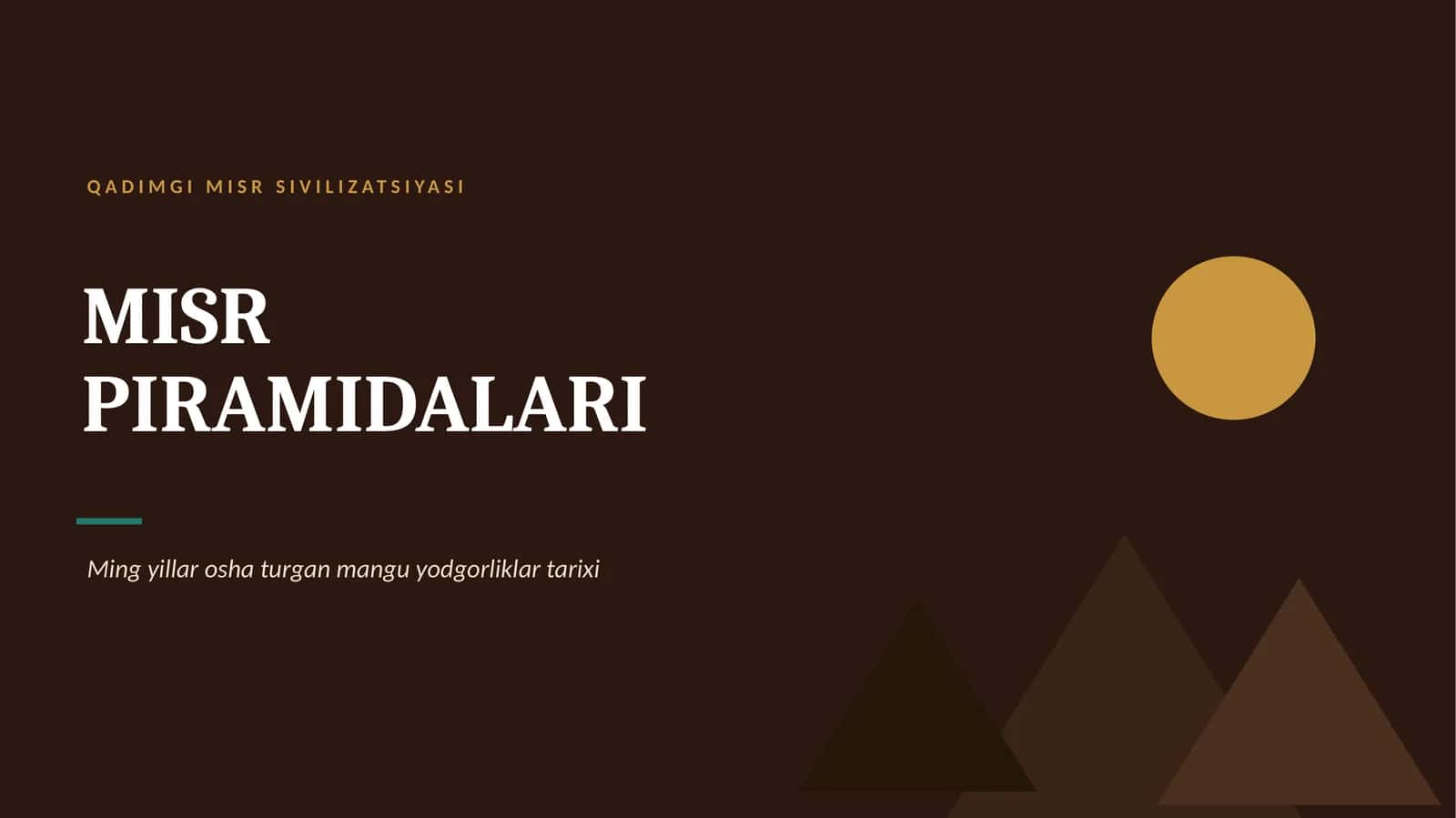 QADIMGI MISR SIVILIZATSIYASI 1