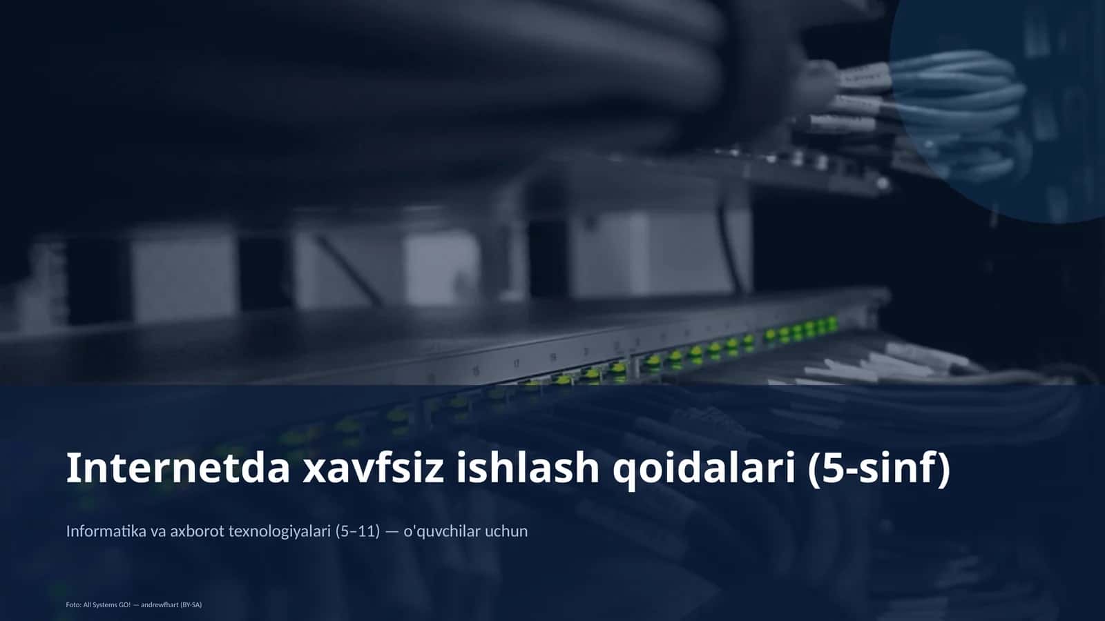 Internetda xavfsiz ishlash qoidalari (5-sinf) 1