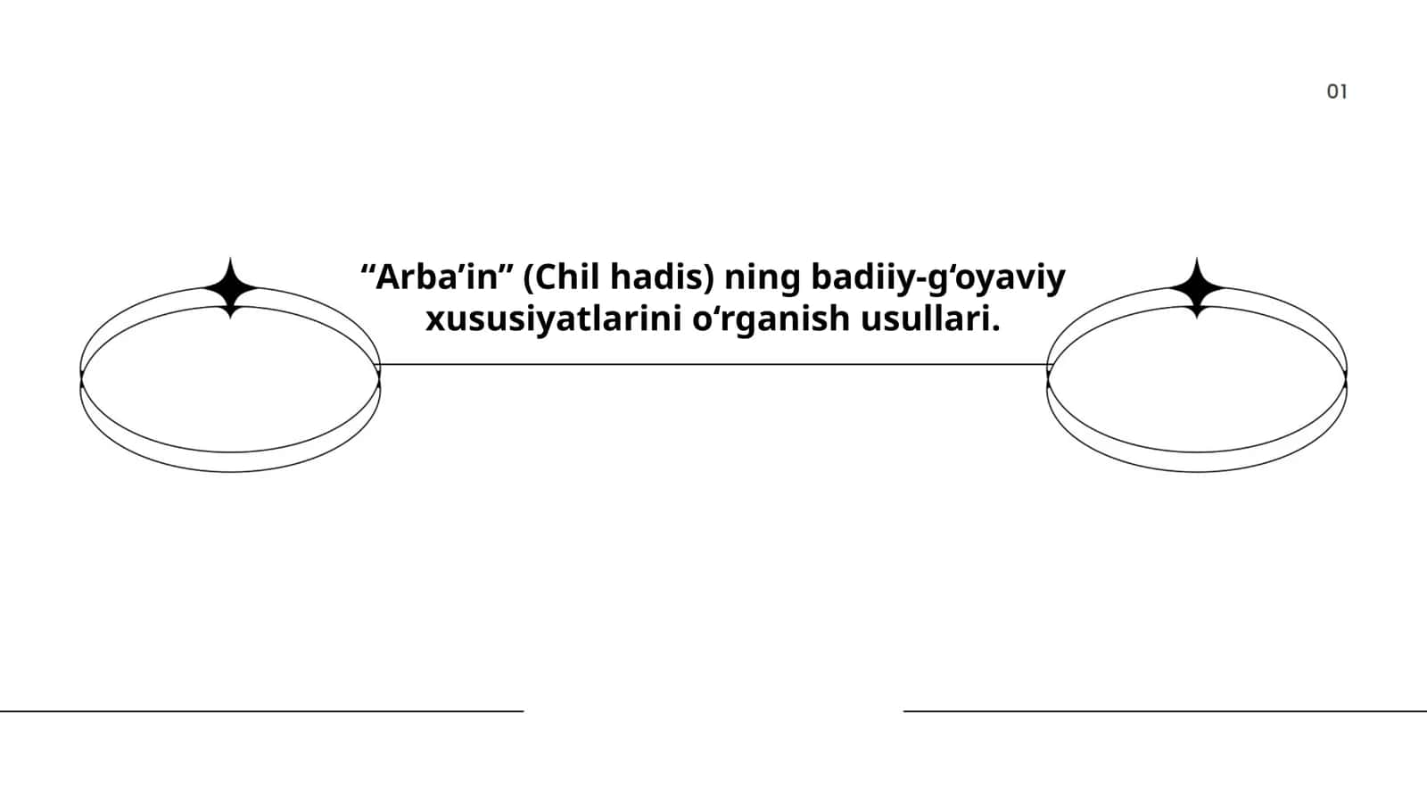 Arba’in (Chil hadis) ning badiiy-g‘oyaviy xususiyatlarini o‘rganish usullari 1