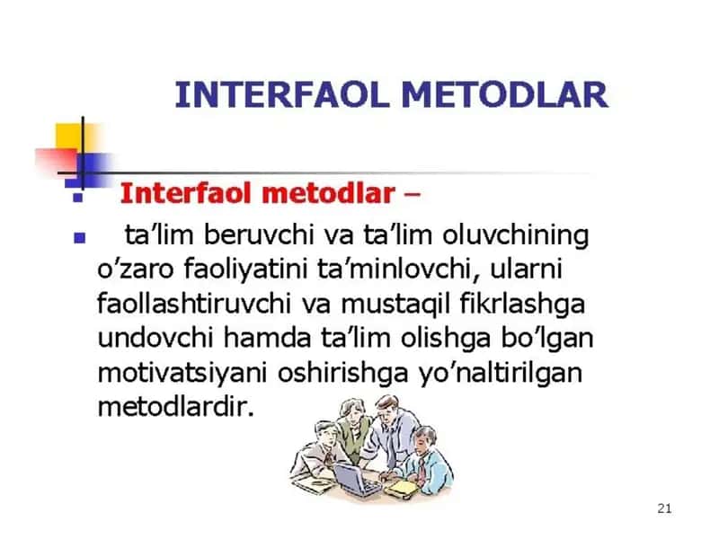 interfaol metodlar toʻplami 1
