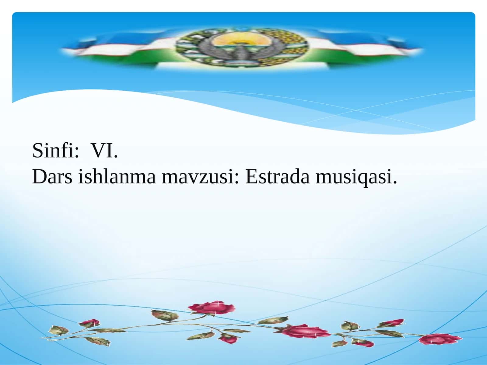 6-sinf Musiqa fanidan Estrada musiqasi. Botir Zokirov va Yalla guruhi mavzusida dars ishlanma 1