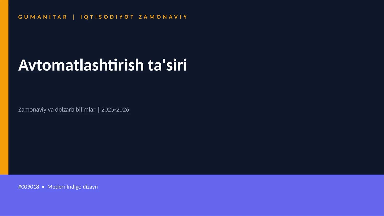 Avtomatlashtirish ta'siri 1