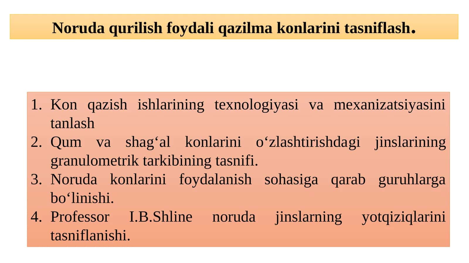 Noruda qurilish foydali qazilma konlari 1