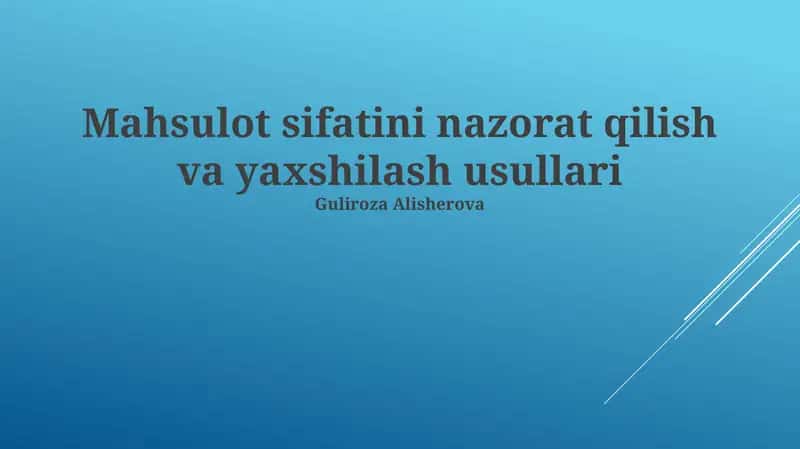 Sifat nazorati 1