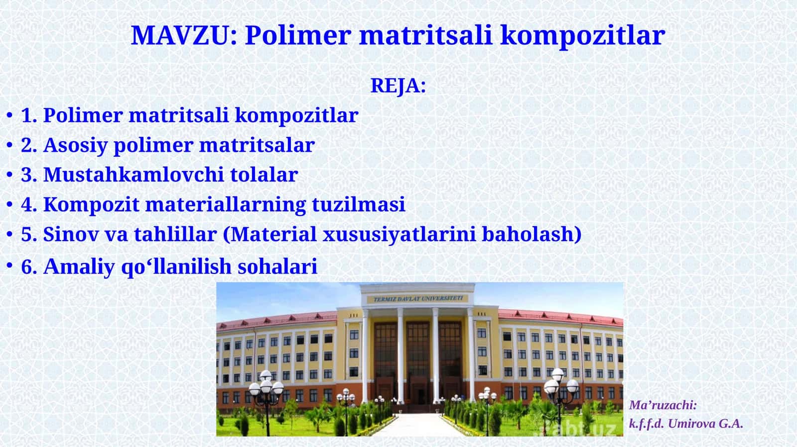 Polimermatritsalikompozitlar 1