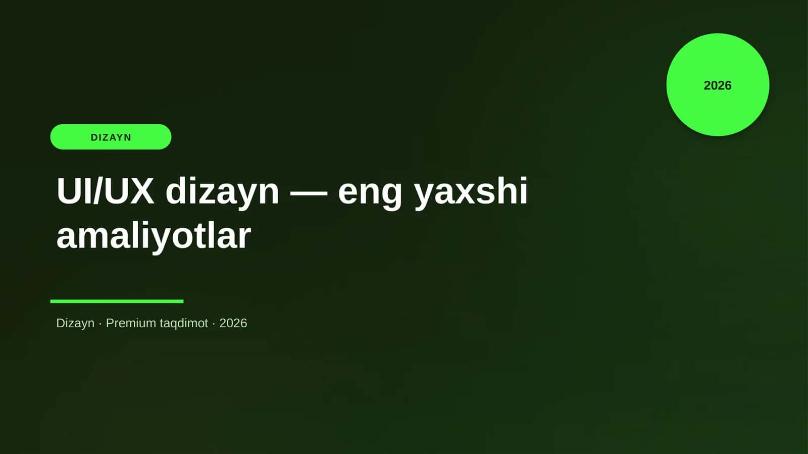 UI/UX dizayn — eng yaxshi amaliyotlar 1
