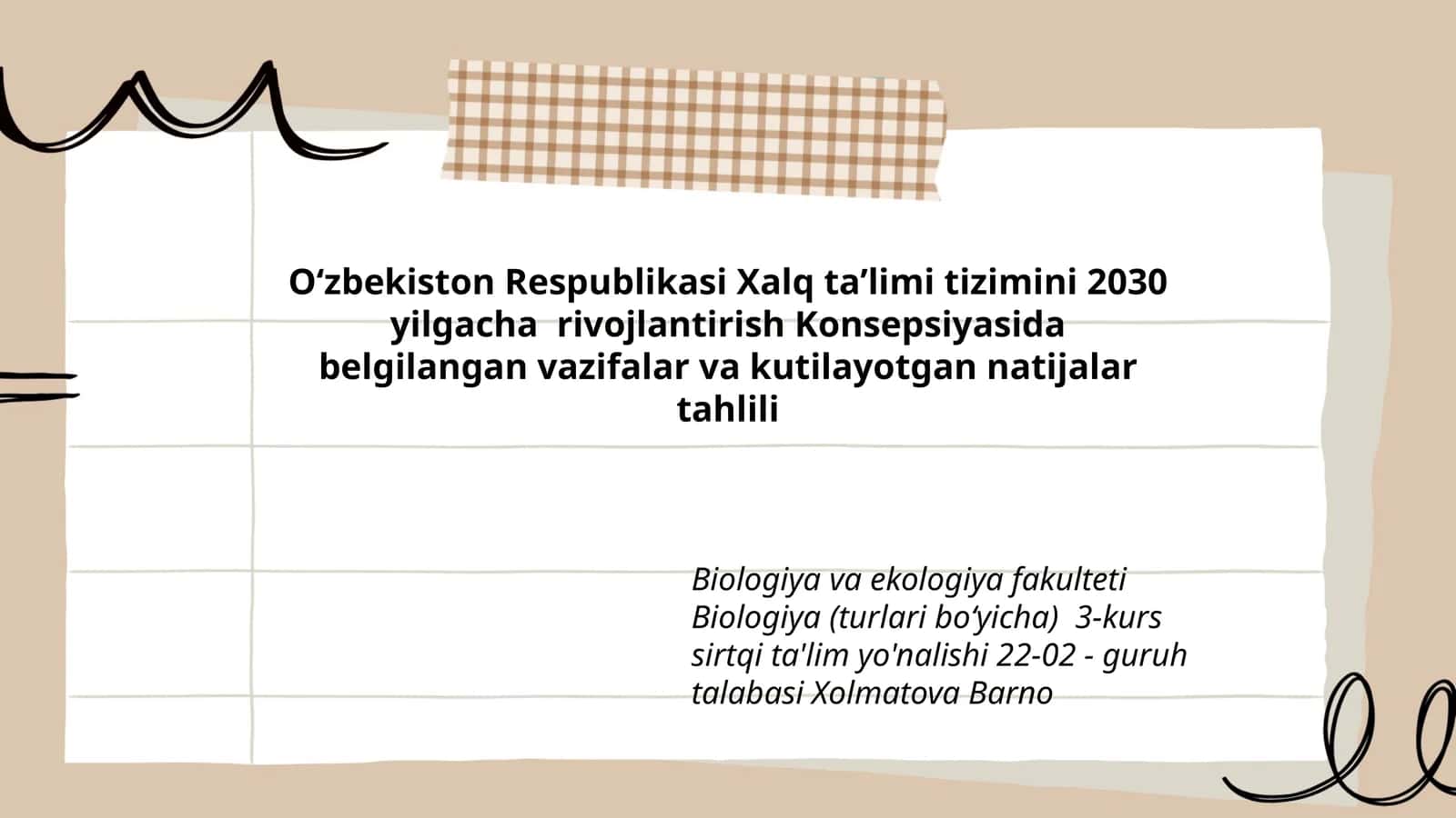 Biologiya va ekologiya fakulteti 1