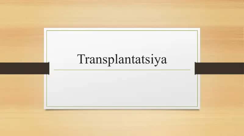 Transplantatsiya 1