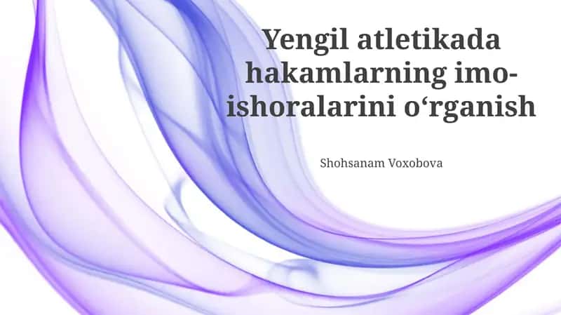 Hakamlarning imo-ishoralarini oʻrganish 1