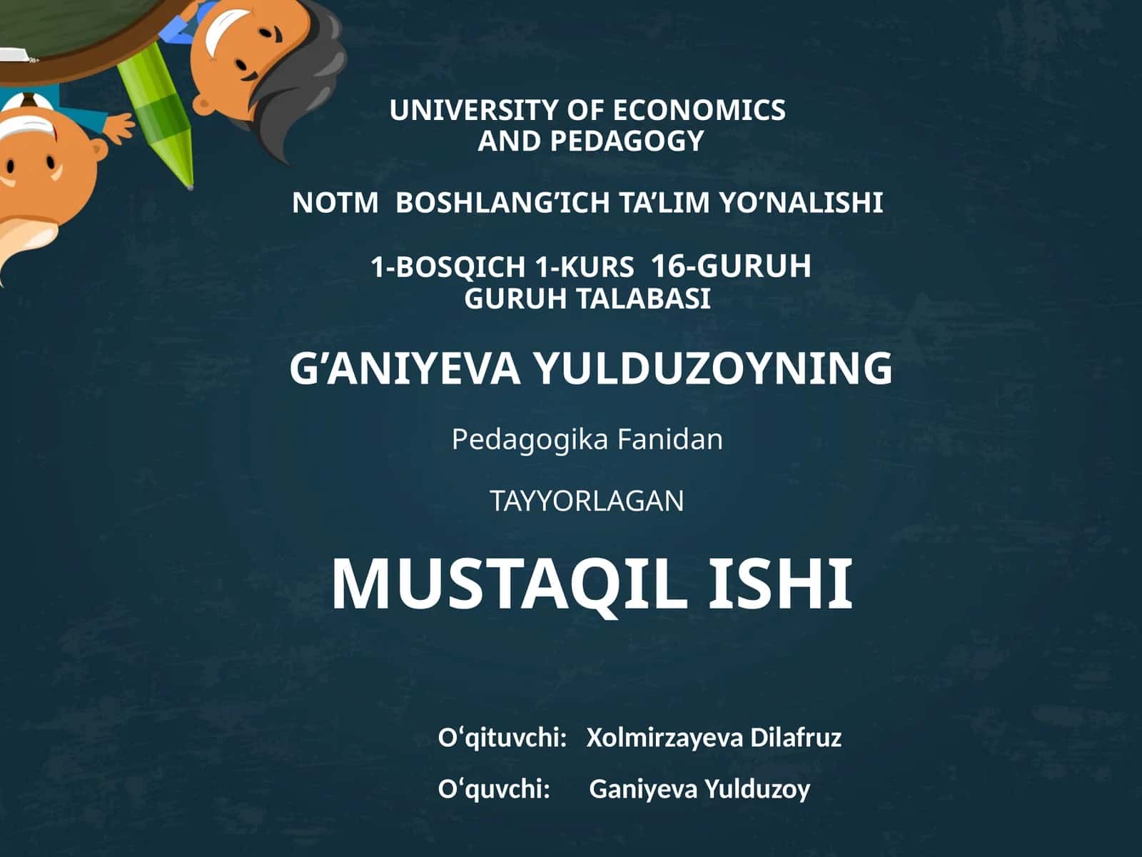 Aqliy tarbiya va uning maqsadlari 1