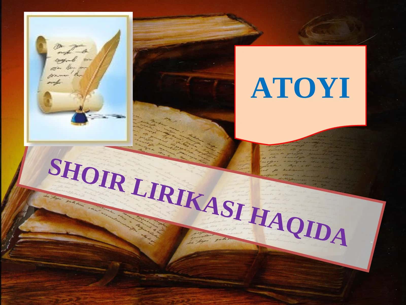 ATOYI- LIRIK SHOIR 1