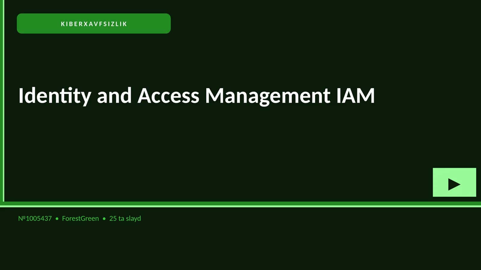 Identity and Access Management IAM 1