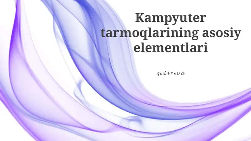Tarmoq topologiyalari 1