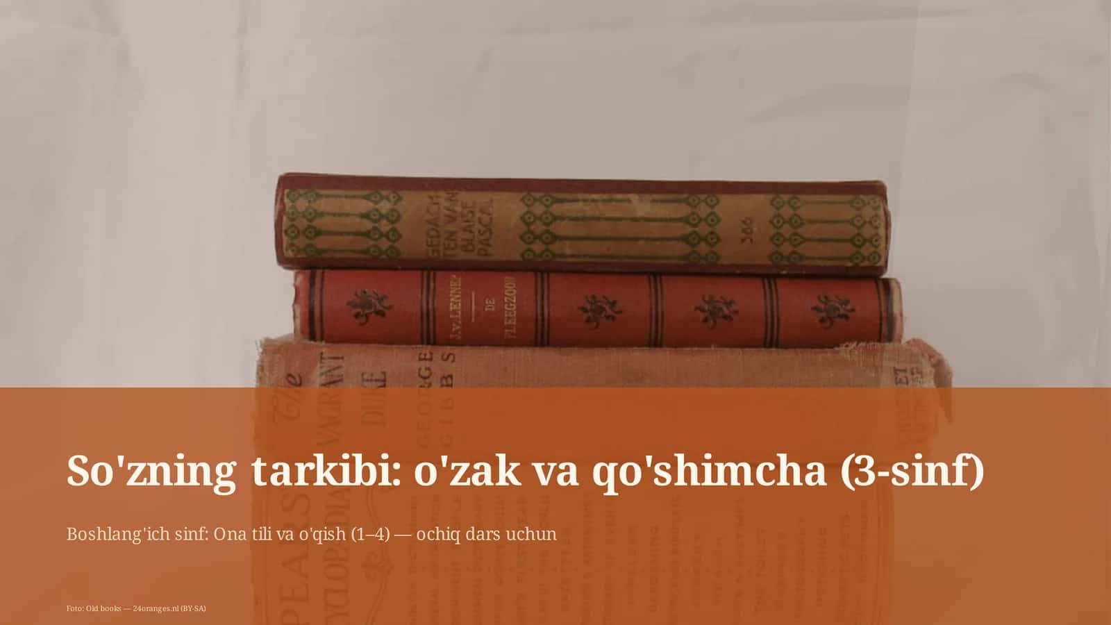 Ta'lim dasturi: Ona tili va o'qish 1