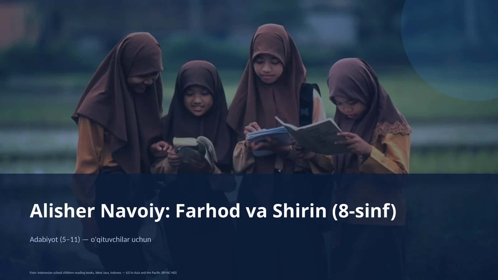 Alisher Navoiy: Farhod va Shirin (8-sinf) 1