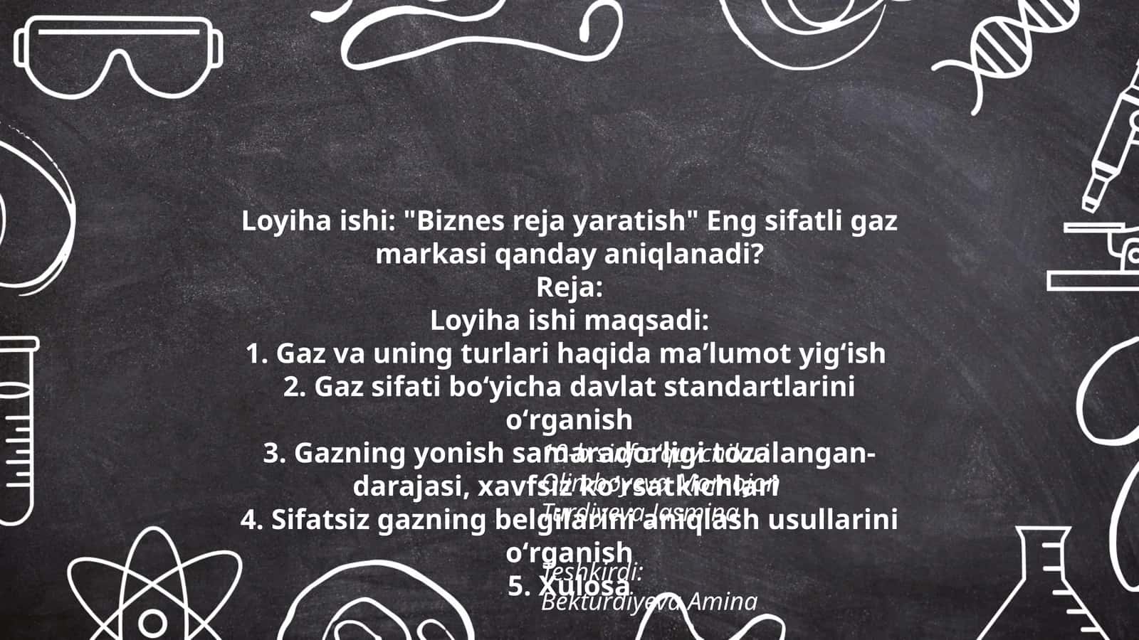 Biznes reja yaratish 1