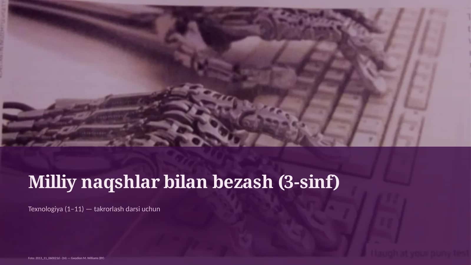 Milliy naqshlar bilan bezash (3-sinf) 1