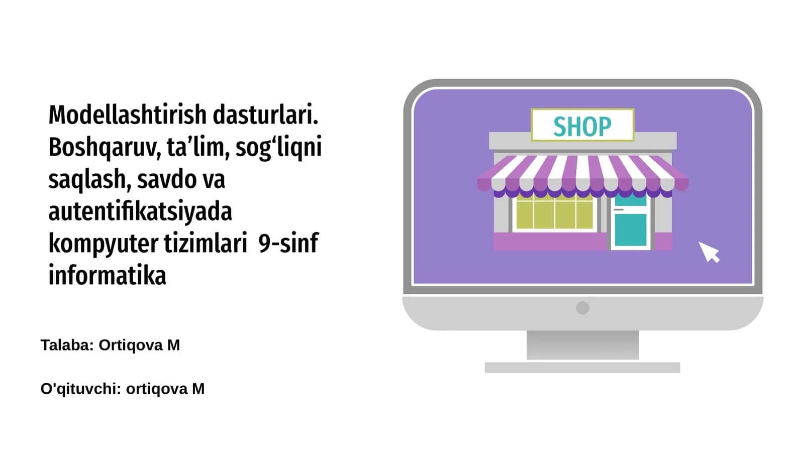 Modellashtirish dasturlari 1