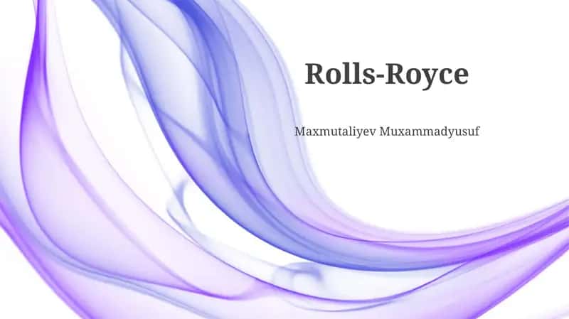 Rolls-Royce 1