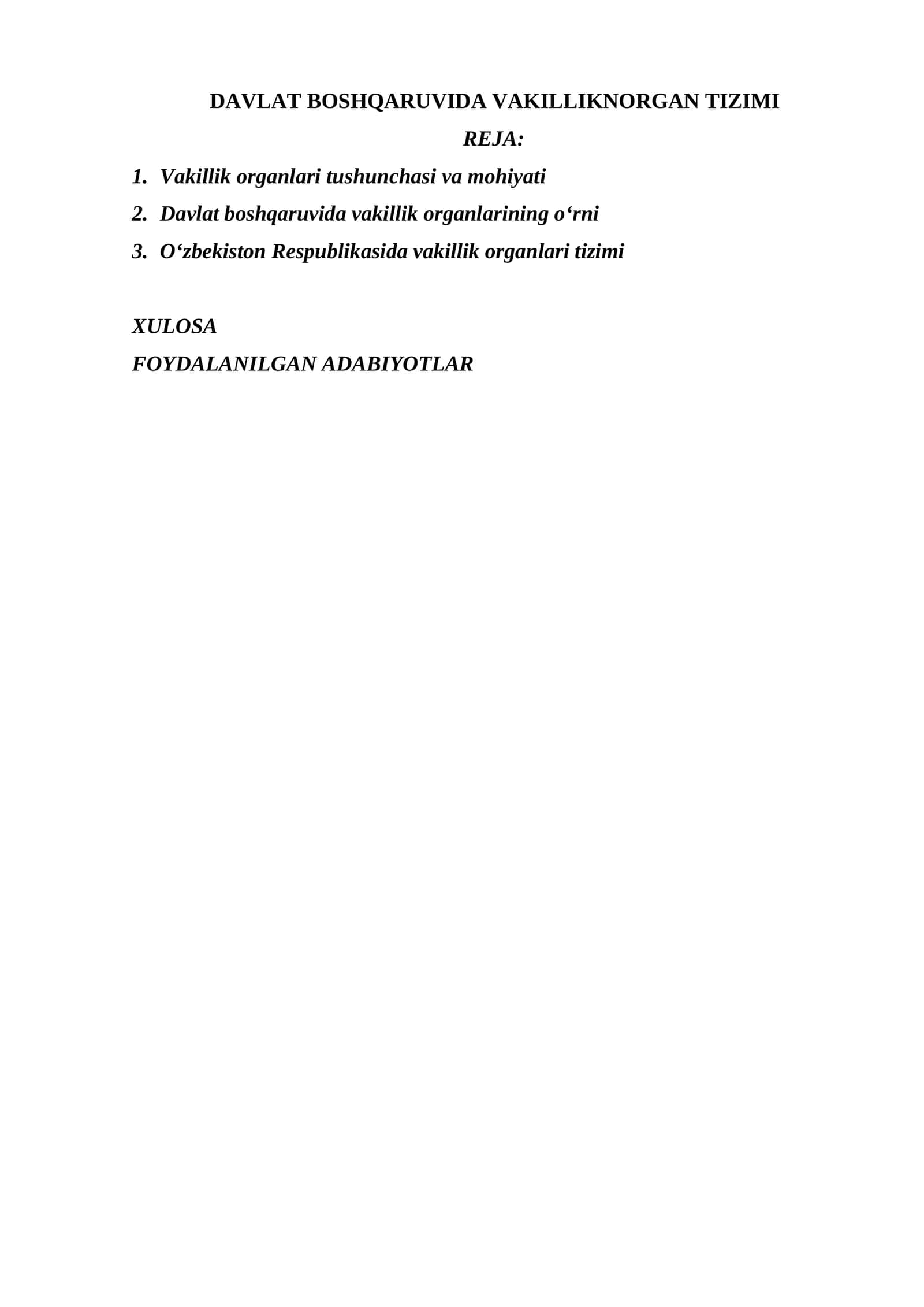 DAVLAT BOSHQARUVIDA VAKILLIKNORGAN TIZIMI 1