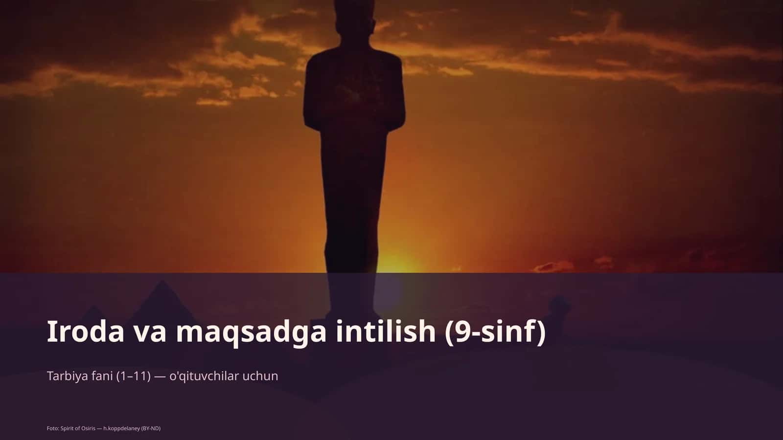 Iroda va maqsadga intilish (9-sinf) 1