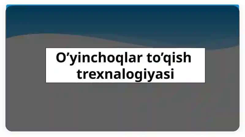 O’yinchoqlar 1