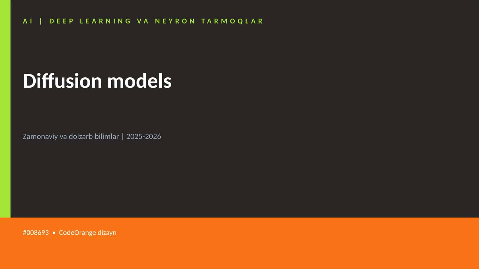 AI | DEEP LEARNING VA NEYRON TARMOQLAR 1