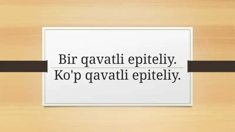 Birqavatliepiteliy 1