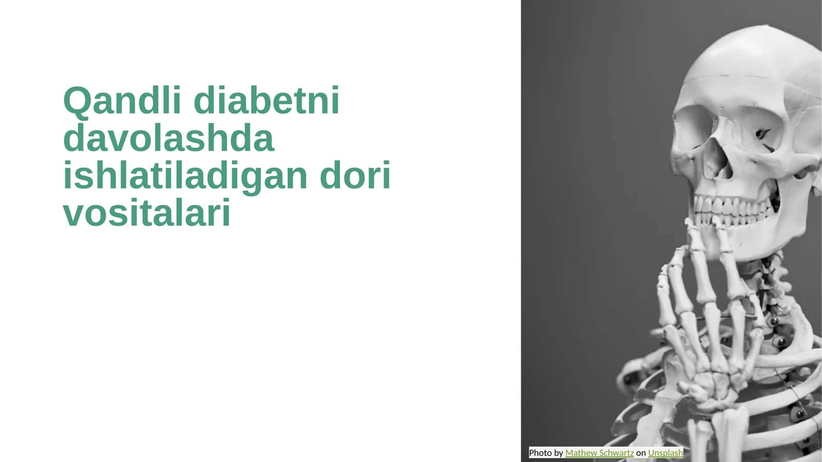 Qandli diabetni davolashda ishlatiladigan dori vositalari 1