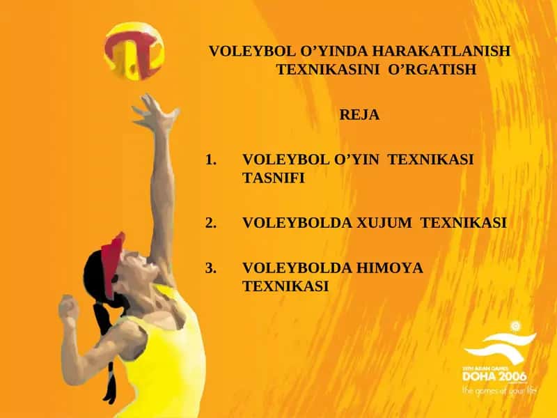 VOLEYBOL O’YINDA HARAKATLANISH TEXNIKASINI O’RGATISH 1