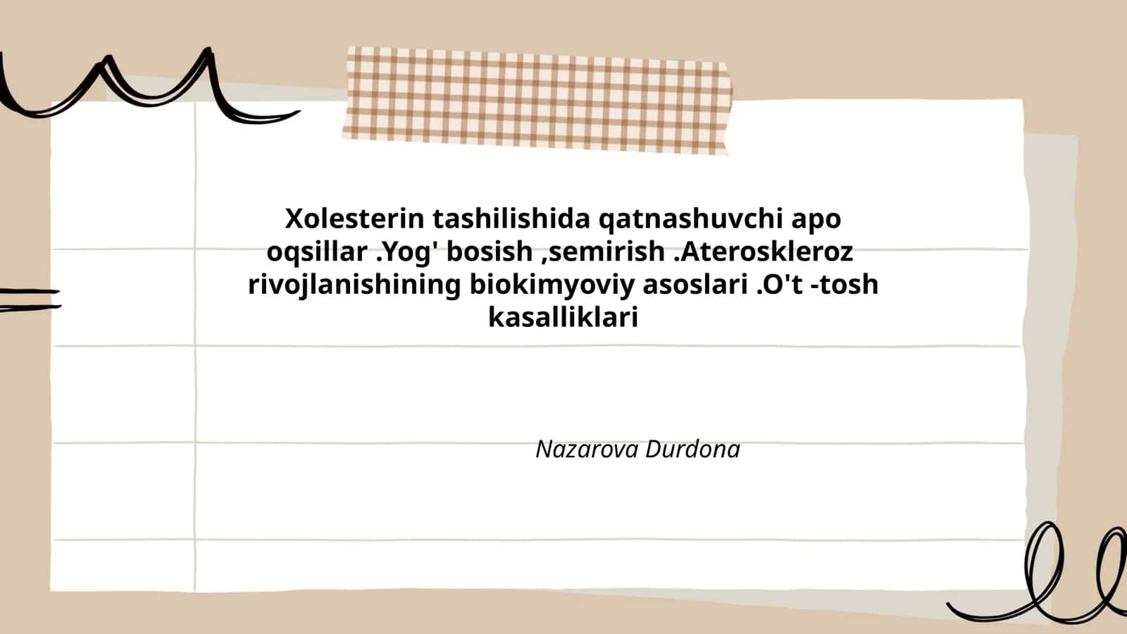 Xolesterin tashilishida qatnashuvchi apo oqsillar 1