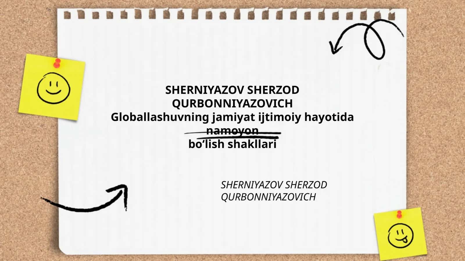 Globallashuvning jamiyat ijtimoiy hayotida namoyon bo‘lish shakllari 1