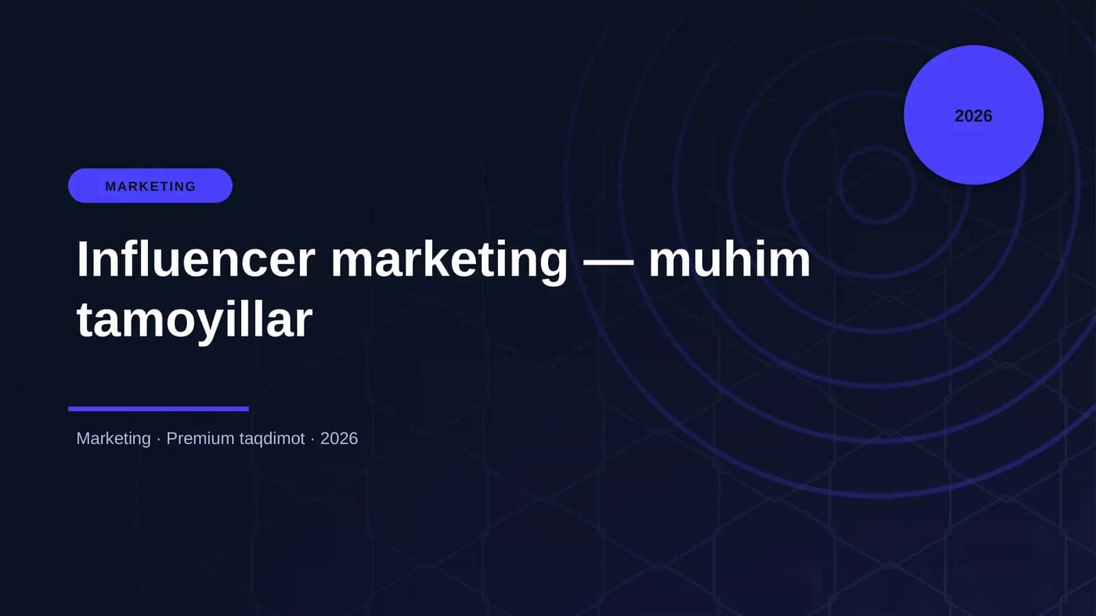 Influencer marketing — muhim tamoyillar 1