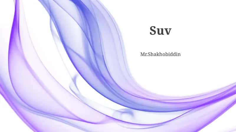 SUVlar 1