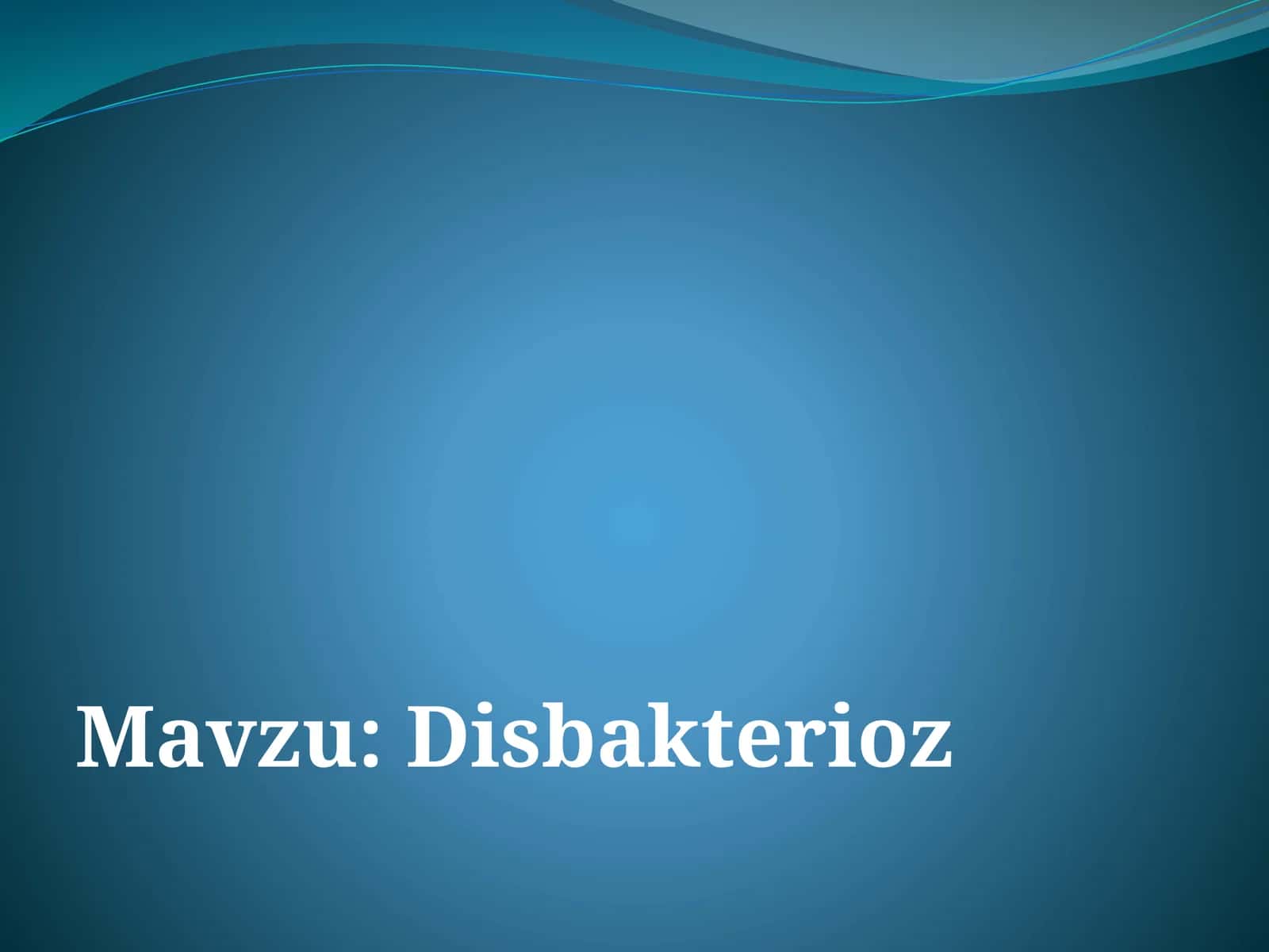Disbakterioz 1