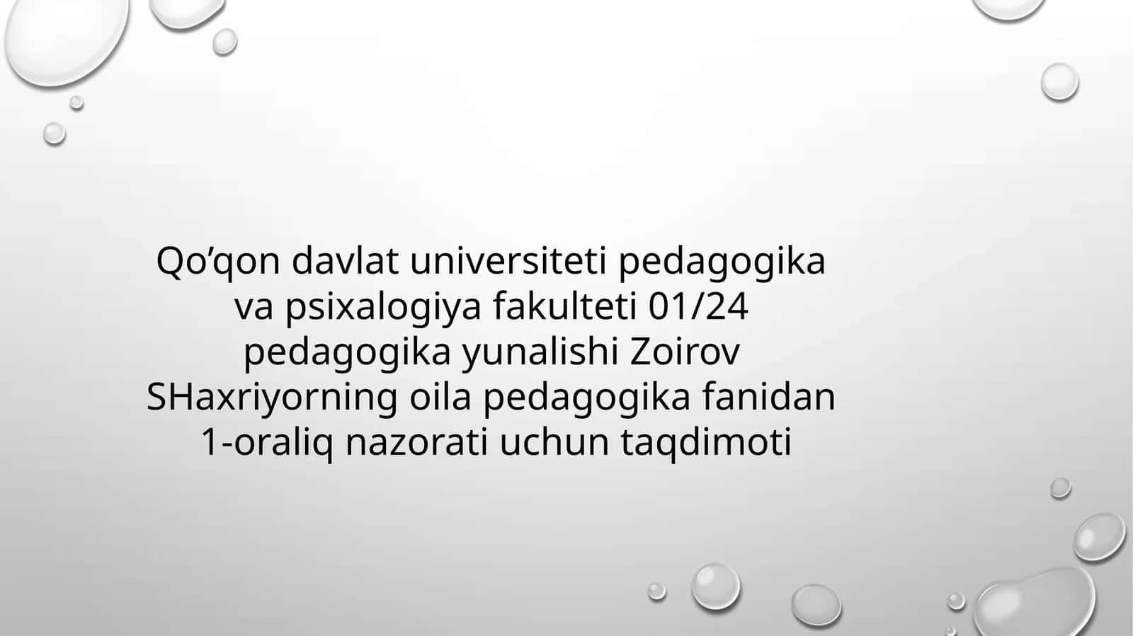 Tursunoy Sodiqovaning asarlari asosida yoshlarni oilaviy hayot haqidagi tassavvurlarini shakllantirish. 1