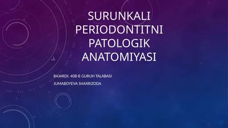 Surunkaliperiodontit nipatologikanatomiyasi 1
