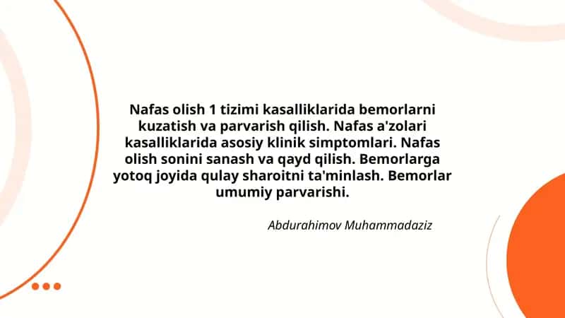 Nafas olish 1 tizimi 1