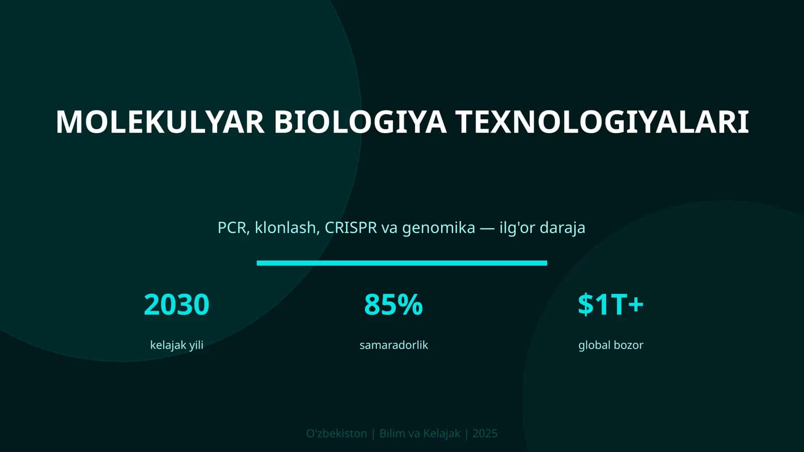Molekulyar Biologiya Texnologiyalari 1