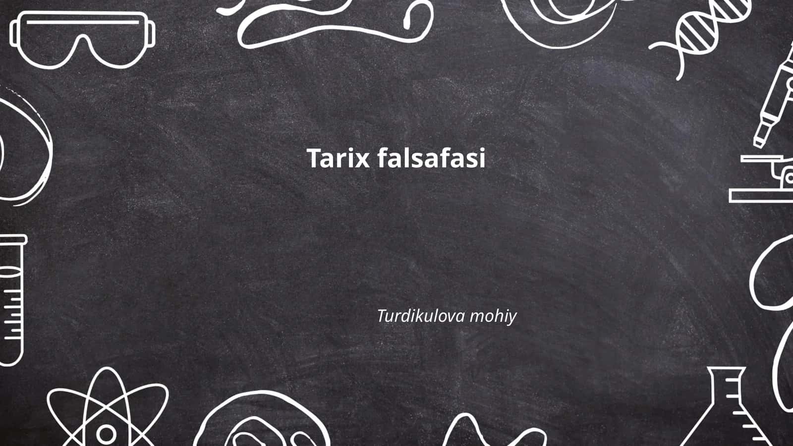 Tarix falsafasi 1