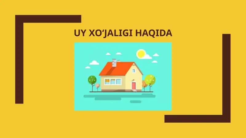 Uyxoʻjaligihaqida 1