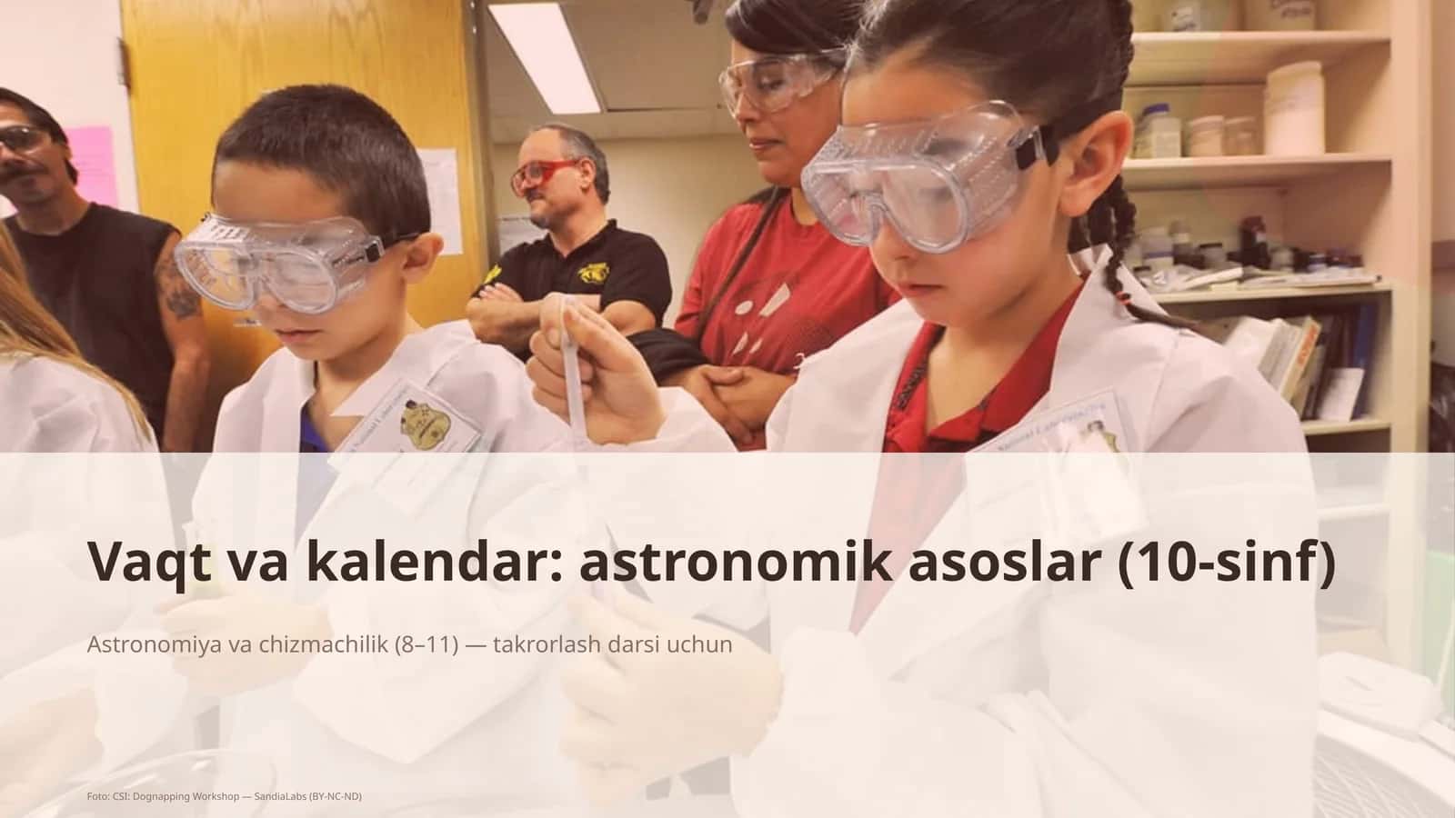 Vaqt va kalendar: astronomik asoslar (10-sinf) 1