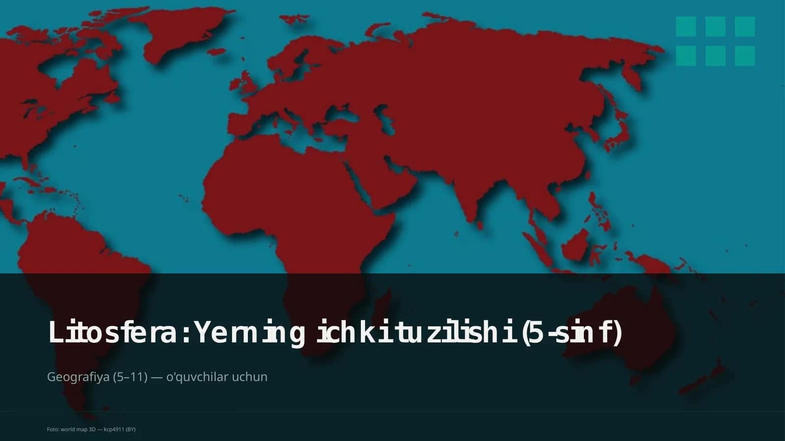 Litosfera: Yerning ichki tuzilishi (5-sinf) 1