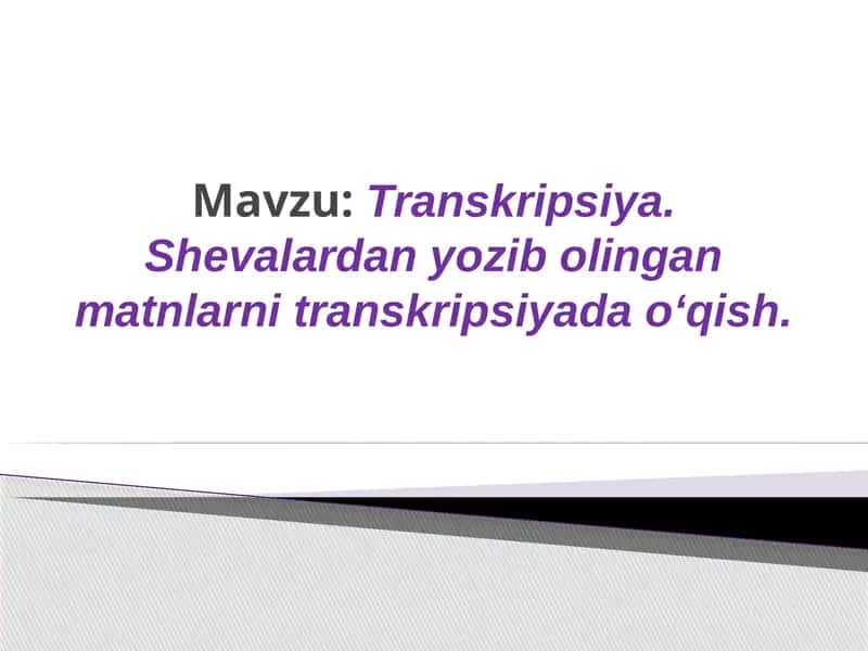Transkripsiya 1