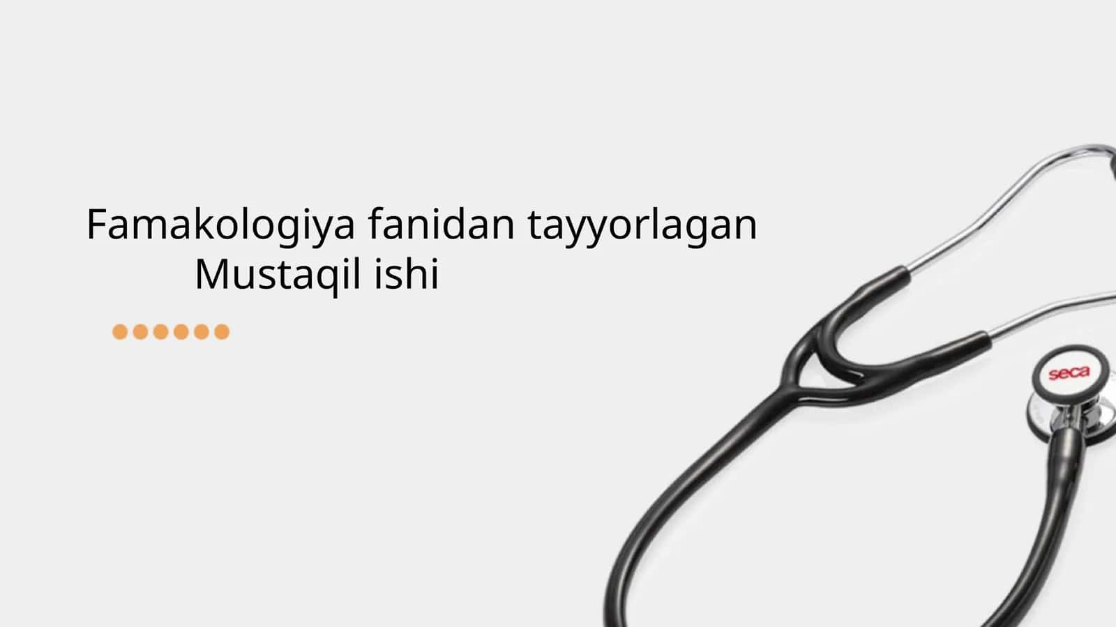 Gipertenziv vositalar. Odam organizmi tonusini kuchaytiruvchi dori vositalar 1