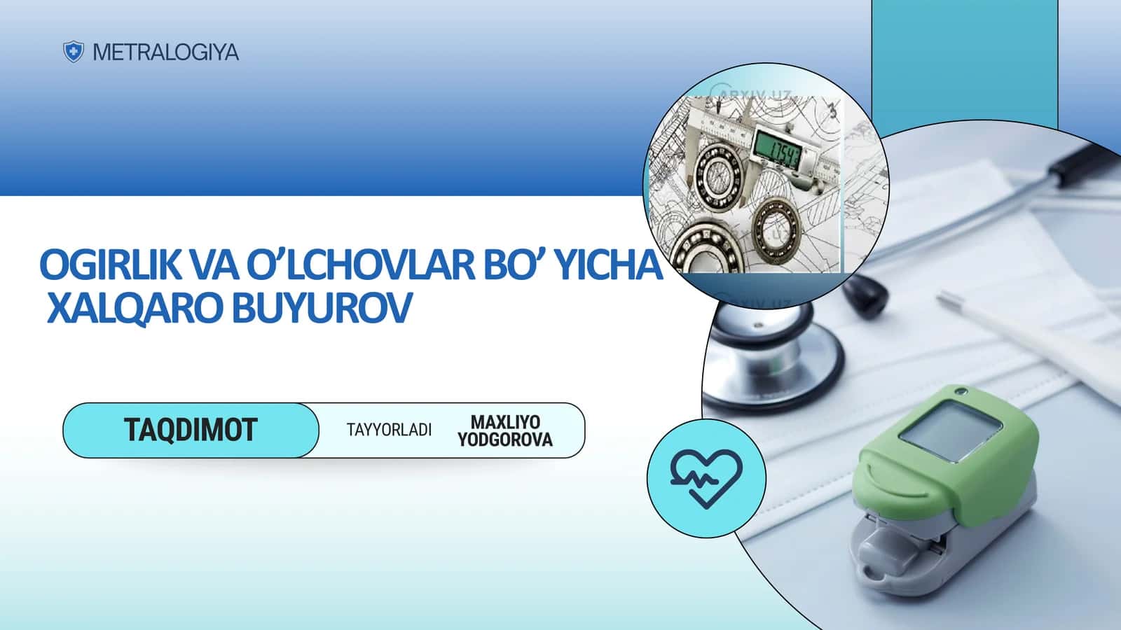 OGIRLIK VA O’LCHOVLAR BO’ YICHA 1