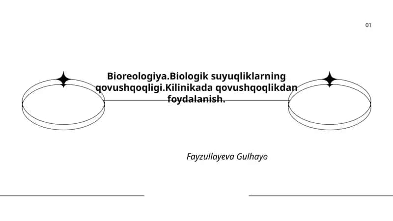 Bioreologiya.Biologik suyuqliklarning qovushqoqligi.Kilinikada qovushqoqlikdan foydalanish 1