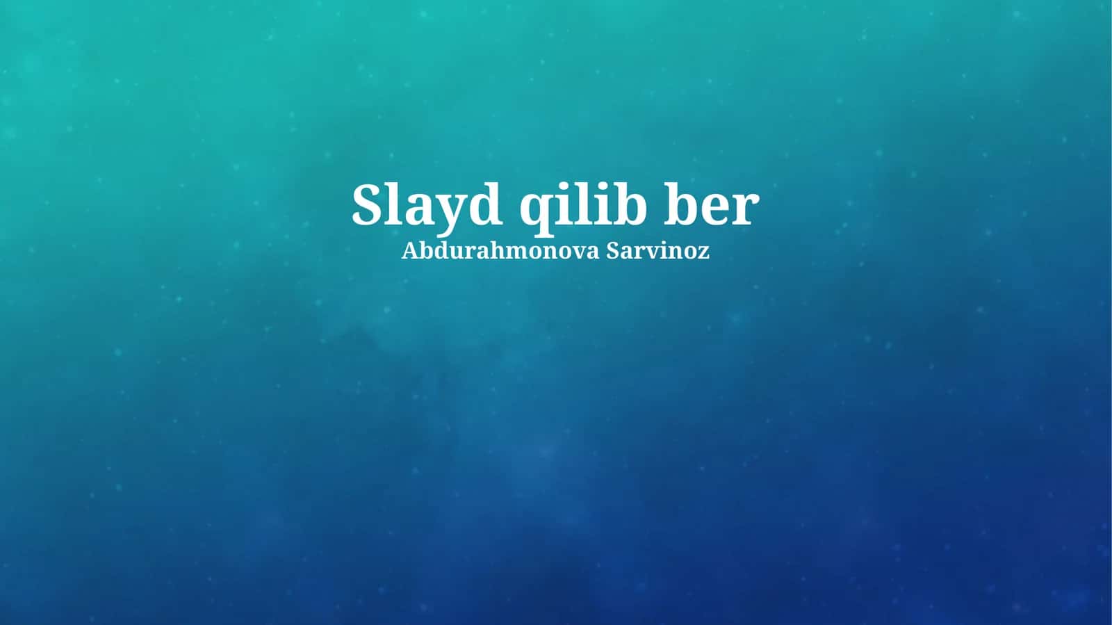 Sirgʻitish mexanizmlari 1